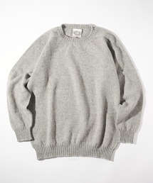 Jamieson's of Shetland（ジャミーソンズオブシェトランド）の「【JAMIESONS】3PLY Plain Saddle Shoulder crew neck　WG838C（ニット/セーター）」