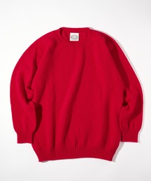 Jamieson's of Shetland（ジャミーソンズオブシェトランド）の「【JAMIESONS】3PLY Plain Saddle Shoulder crew neck　WG838C（ニット/セーター）」