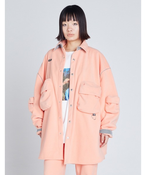 Little sunny bite(リトルサニーバイト)の「【RES】【Little Sunny Bite】freeze big shirts(その他アウター・レディース・パープル/オレンジ・SMALL/MEDIUM)」の2枚目の写真