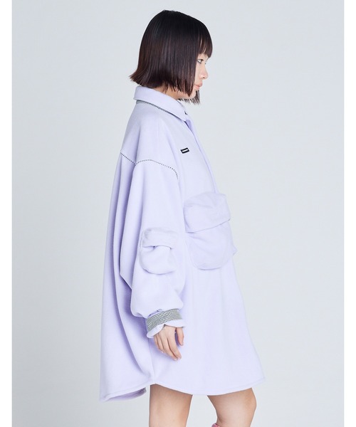 Little sunny bite(リトルサニーバイト)の「【RES】【Little Sunny Bite】freeze big shirts(その他アウター・レディース・パープル/オレンジ・SMALL/MEDIUM)」の5枚目の写真