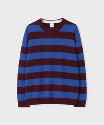 Paul Smith | コントラストボーダー クルーネックニット / 253454 536Z(ニット/セーター)