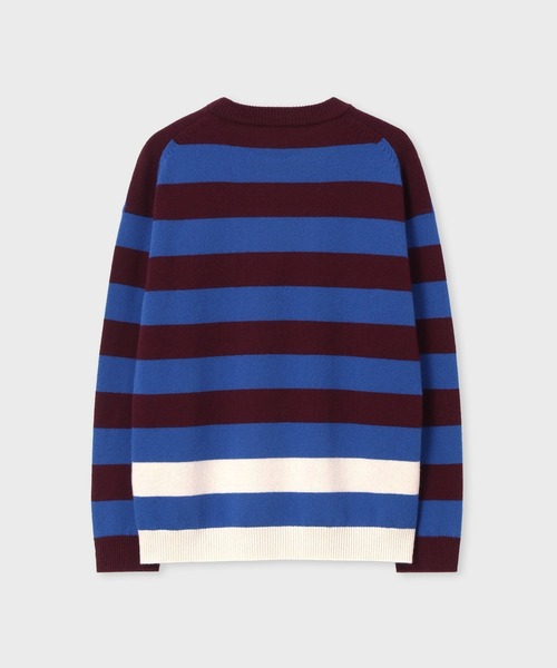 Paul Smith（ポールスミス）の「コントラストボーダー クルーネックニット / 253454 536Z（ニット/セーター・メンズ・キャメル/ブルー・MEDIUM/LARGE/X-LARGE）」の13枚目の写真