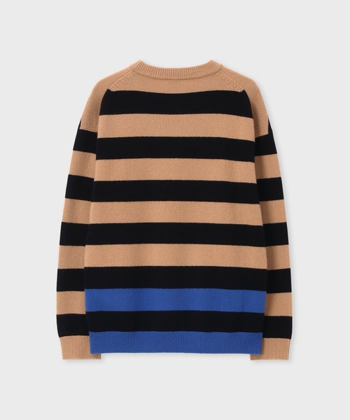 Paul Smith（ポールスミス）の「コントラストボーダー クルーネックニット / 253454 536Z（ニット/セーター・メンズ・キャメル/ブルー・MEDIUM/LARGE/X-LARGE）」の16枚目の写真