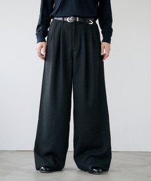 Adoon plain(Ah[v[)2-Tuck Wide Pinstripe Slacks / 2^bNChsXgCvXbNX(XbNX)