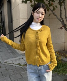 レディースのトップス（イエロー/黄色系・フリル）ファッション