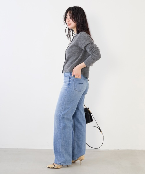 YANUK(ヤヌーク)の「【YANUK】ワイドストレートパンツ-LILITH(デニムパンツ・レディース・サックスブルー/ダークグレー・24/23)」の21枚目の写真