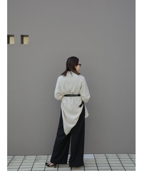 ESTNATION（エストネーション）の「ESTNATION / カシミヤ トライアングルストール（ストール/ショール・レディース・スカイブルー/オリーブ/チャコールグレー/ベージュ・FREE）」の12枚目の写真