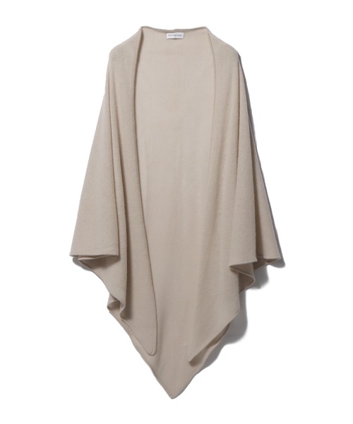 ESTNATION（エストネーション）の「ESTNATION / カシミヤ トライアングルストール（ストール/ショール・レディース・スカイブルー/オリーブ/チャコールグレー/ベージュ・FREE）」の18枚目の写真