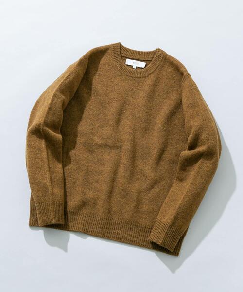 XLサイズあり』シェットランドウールクルーネックニット（ニット