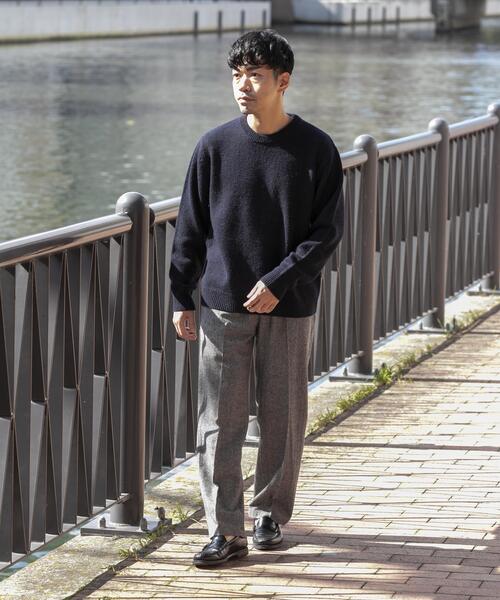 URBAN RESEARCH ROSSO MEN（アーバンリサーチロッソメン）の「『XLサイズあり』シェットランドウールクルーネックニット（ニット/セーター・メンズ・グリーン/ホワイト/レッド系その他/パープル系その他/ネイビー/ロイヤルブルー/インディゴブルー/マスタード/グレー/ブラック/グレー系その他/カーキ・SMALL/MEDIUM/LARGE/X-LARGE）」の16枚目の写真