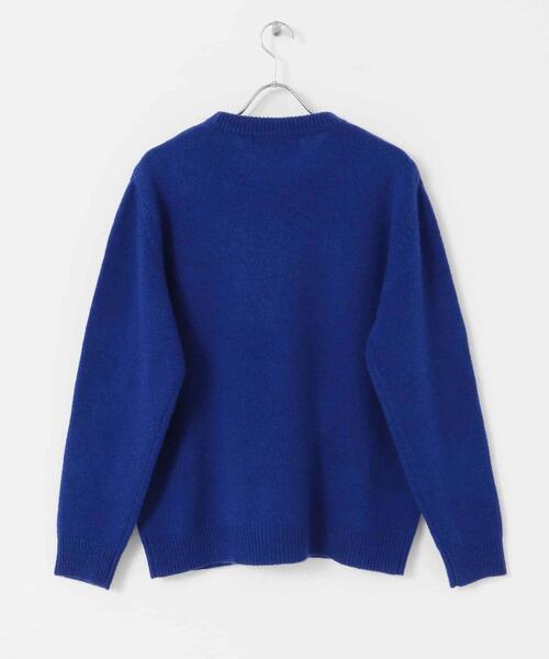 セール】『XLサイズあり』シェットランドウールクルーネックニット