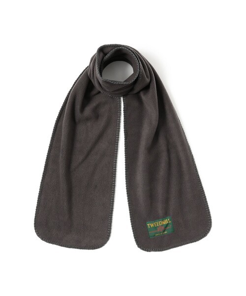 TWEED MILL(ツイードミル)の「【別注】TWEED MILL / フリース マフラー(マフラー・メンズ・ブラック系その他4/ブラック・ONE SIZE)」の1枚目の写真