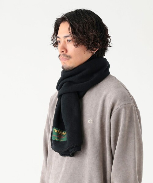 TWEED MILL(ツイードミル)の「【別注】TWEED MILL / フリース マフラー(マフラー・メンズ・ブラック系その他4/ブラック・ONE SIZE)」の6枚目の写真