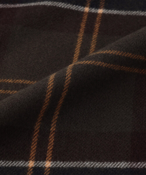 Barbour（バブアー）の「Barbour/バブアー HAILESTARTAN SCARF（マフラー・メンズ・その他9/オリーブ/ベージュ・ONE SIZE）」の5枚目の写真