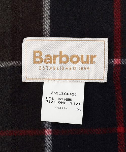 Barbour（バブアー）の「Barbour/バブアー HAILESTARTAN SCARF（マフラー・メンズ・その他9/オリーブ/ベージュ・ONE SIZE）」の6枚目の写真