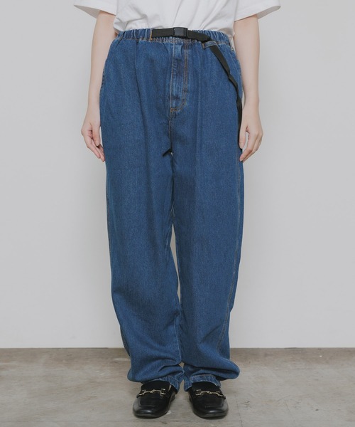 ROOPTOKYO(ループトウキョウ)の「ウェビングベルト付き バルーン ワイドデニムパンツ(デニムパンツ・メンズ・ブルー・M/L/XL)」の13枚目の写真