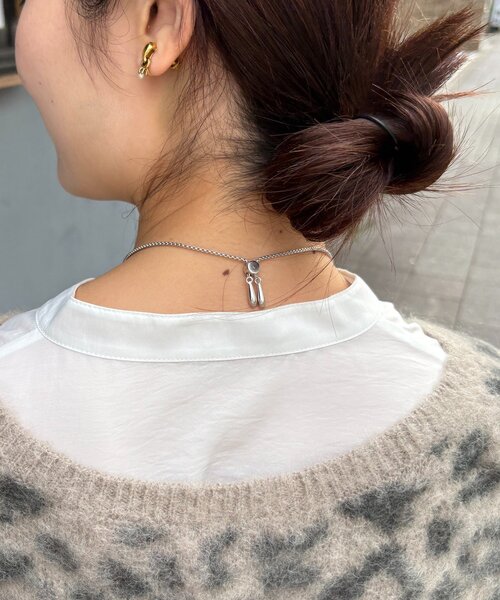 DouDou（ドゥドゥ）の「デザインチェーンスライドネックレス（ネックレス・レディース・シルバー/ゴールド・FREE）」の5枚目の写真
