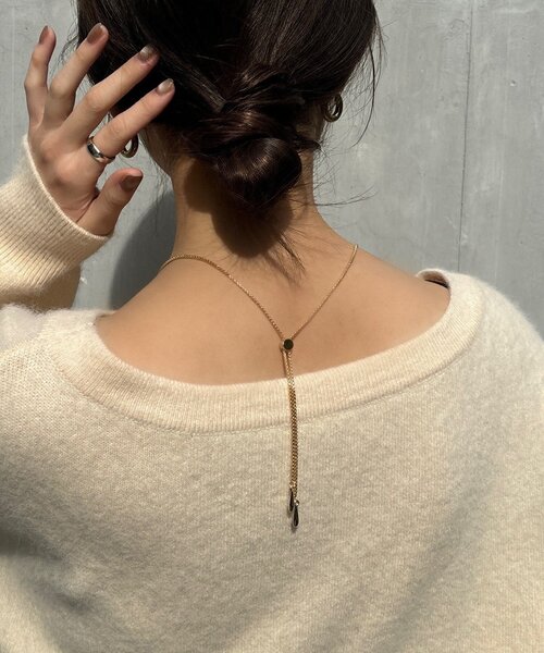 DouDou（ドゥドゥ）の「デザインチェーンスライドネックレス（ネックレス・レディース・シルバー/ゴールド・FREE）」の9枚目の写真