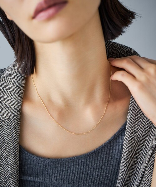 Jouete k10YG ボールチェーンネックレス k10 K10YG ネックレス ボールチェーン（ネックレス）｜Jouete（ジュエッテ