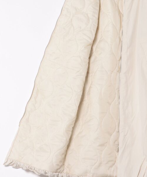 STYLEBLOCK(スタイルブロック)の「タフタ中わたバルーンリブコート(ダウンジャケット/コート・レディース・ホワイト系その他/チャコールグレー/ブラック・M)」の5枚目の写真