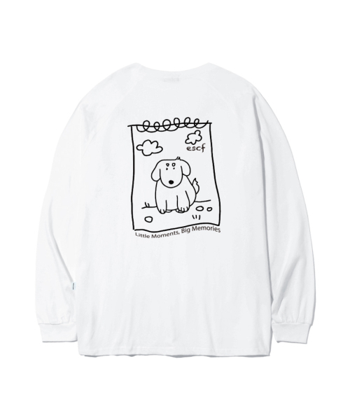 ESCAPEFROM(エスケープフロム)の「スケッチロングパピープリントロングスリーブホワイト(Tシャツ/カットソー・レディース・その他・MEDIUM/LARGE/SMALL)」の3枚目の写真