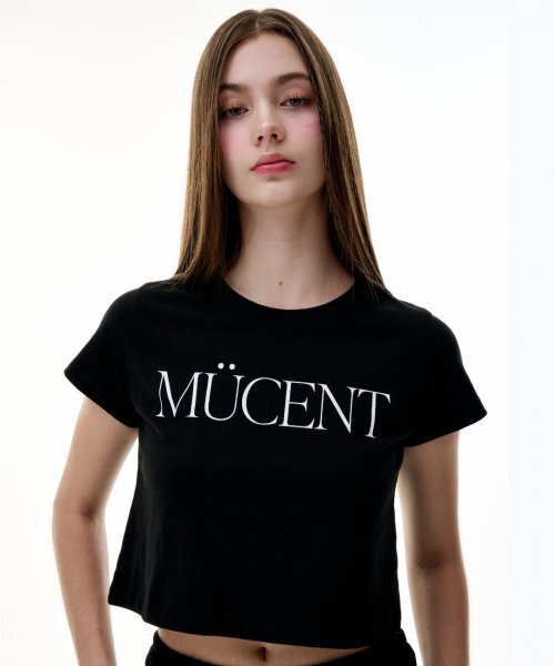 MUCENT（ムセント）の「レタリング半袖Tシャツ（2カラー）（Tシャツ/カットソー・レディース・ホワイト/ブラック・WOMENS）」の15枚目の写真