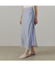 ARTID（アルティーダ）の「シースルーレイヤードロングスカート_LIGHT BLUE（スカート）」