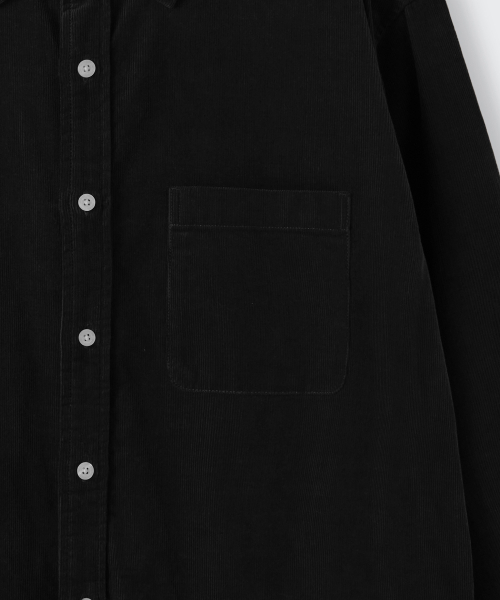 MUSINSA STANDARD（ムシンサスタンダード）の「リラックスド16Wコーデュロイシャツ[ブラック]（シャツ/ブラウス・メンズ・その他・MEDIUM/LARGE/X-LARGE/XX-LARGE）」の6枚目の写真