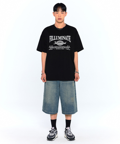 F.ILLUMINATE(フィルミネイト)の「インターナショナルラウンドTシャツ-ブルー(Tシャツ/カットソー・レディース・その他・MEDIUM/LARGE/SMALL)」の6枚目の写真