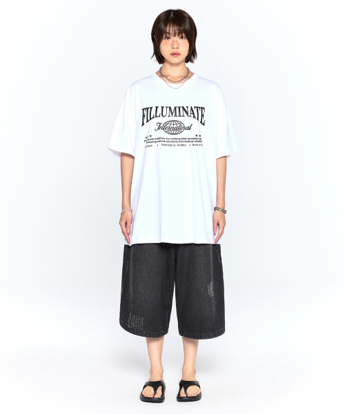 F.ILLUMINATE(フィルミネイト)の「インターナショナルラウンドTシャツ-ブルー(Tシャツ/カットソー・レディース・その他・MEDIUM/LARGE/SMALL)」の8枚目の写真