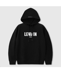 OVERFIT SIGNATURE LOGO HOODIE [BLACK] - FLEECE ver
