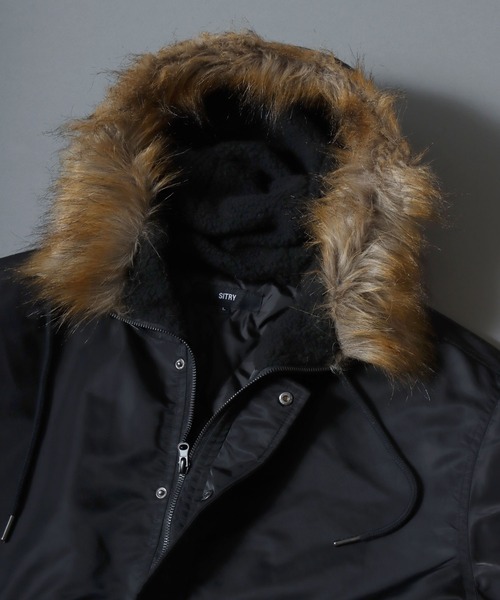 SITRY(シトリー)の「SITRY Heavy Nylon Twill N-2B Flight Jacket/別注 ヘビーナイロンツイル N-2B フライトジャケット ブルゾン(ミリタリージャケット・メンズ・ブラック/オリーブ・M/L/LL)」の22枚目の写真