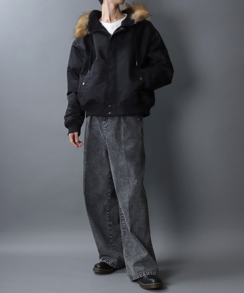 セール】SITRY Heavy Nylon Twill N-2B Flight Jacket/別注 ヘビー