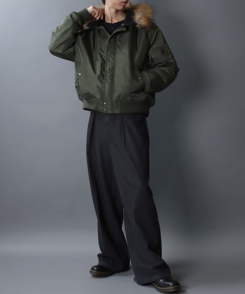 セール】SITRY Heavy Nylon Twill N-2B Flight Jacket/別注 ヘビー