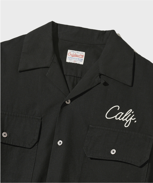 OUTSTANDING(アウトスタンディング)の「CHAIN STITCH OPEN COLLAR SHIRT_BLACK(シャツ/ブラウス・メンズ・その他・SMALL/MEDIUM/LARGE)」の3枚目の写真