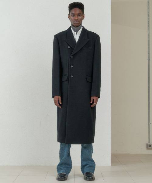 平和屋着物○男性 色無地 アンサンブル 鉄御納戸色 キングサイズ 正絹