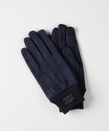 BACK NUMBER（バックナンバー）の「【BACK NUMBER】フェイクスエードグローブ 起毛感 ミニマルシャープ リブ袖口（手袋）」