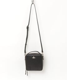 Vivienne Westwood MAN(BBAEGXgEbh})EXECUTIVE LEATHER SQUARE CROSSBODY(V_[obO)