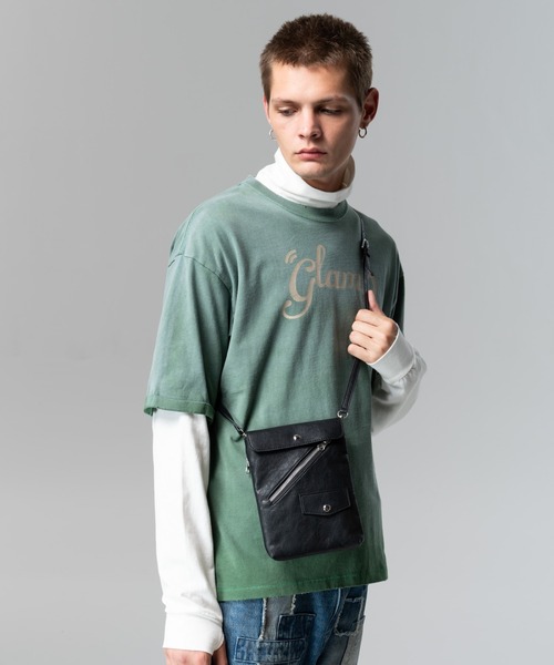 glamb（グラム）の「Riders Sacoche Bag / ライダースサコッシュバッグ（ショルダーバッグ・メンズ・ブラック/ブルー/シルバー・FREE）」の4枚目の写真