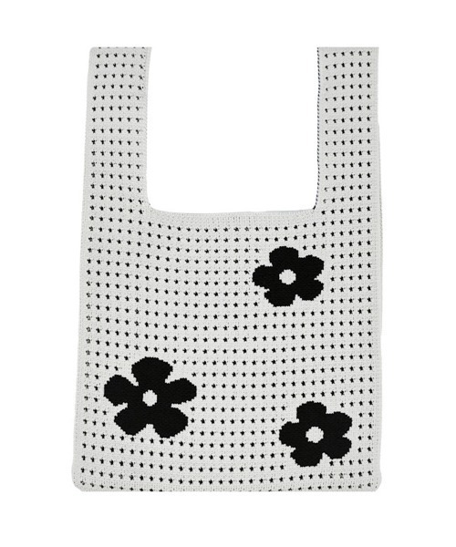 ONEP STAR(ワンピスター)の「選べる2TYPE×クロシェ編みバッグ(ハンドバッグ・レディース・ピンク/グリーン/ホワイト系その他/パープル系その他/パープル/グリーン系その他/ローズ系/ブラック/ピンク系その他/オフホワイト/ブラック系その他/ローズ・FREE)」の17枚目の写真