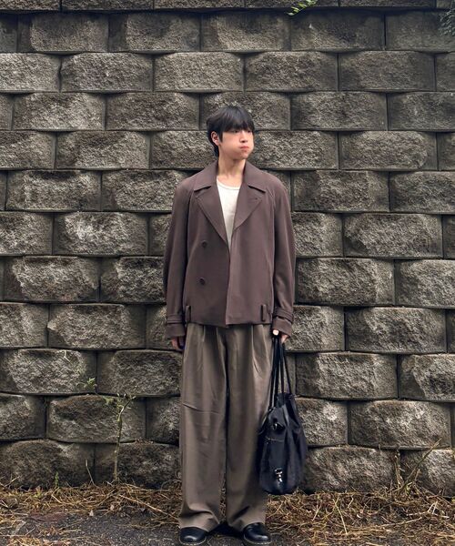 P.IN.O（ピインオ）の「コンツアーダートコットンウールスラックス - ブラウン（スラックス・メンズ・その他・SMALL/MEDIUM/LARGE/X-LARGE）」の6枚目の写真