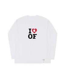 [UNISEX]I LOVEベアロングスリーブTシャツ_ホワイト