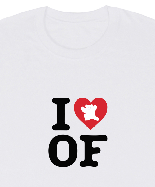 GRAVER（グレーバー）の「[UNISEX]I LOVEベアロングスリーブTシャツ_ホワイト（Tシャツ/カットソー・レディース・ホワイト・MEDIUM/LARGE）」の2枚目の写真