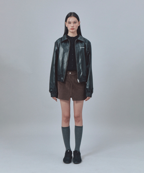 Rest&Recreation(レストアンドレクリエーション)の「FAUX LEATHER BLOUSON - BLACK(ライダースジャケット・レディース・その他・ONE)」の3枚目の写真