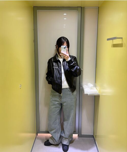 Rest&Recreation(レストアンドレクリエーション)の「FAUX LEATHER BLOUSON - BLACK(ライダースジャケット・レディース・その他・ONE)」の9枚目の写真