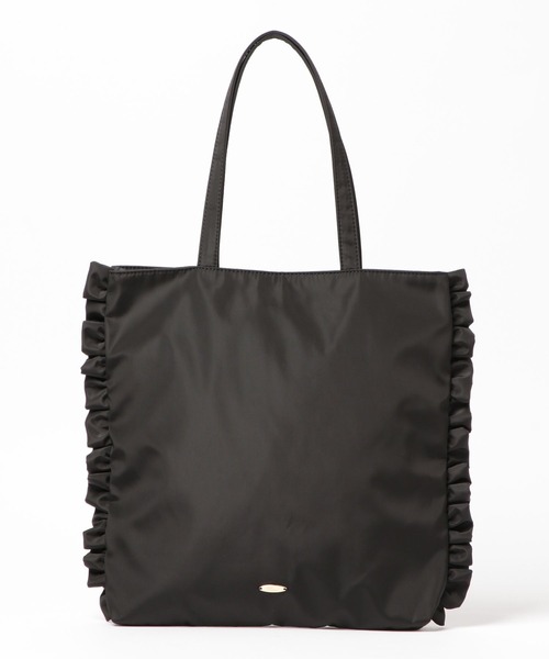 GLOBAL WORK（グローバルワーク）の「撥水セレモニーフリルトート/603657（トートバッグ・レディース・ブラック系/ブラック系9・ONE SIZE）」の3枚目の写真