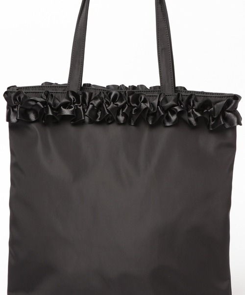 GLOBAL WORK（グローバルワーク）の「撥水セレモニーフリルトート/603657（トートバッグ・レディース・ブラック系/ブラック系9・ONE SIZE）」の15枚目の写真