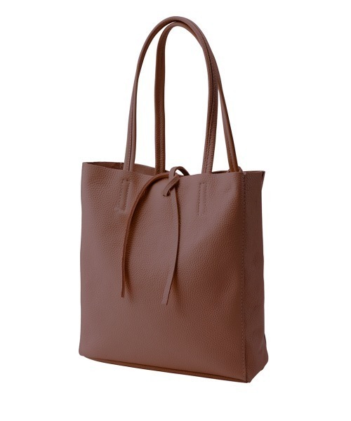 MARLON FIRENZE（マーロンフィレンツェ）の「Midium Tote Bag With Pouch（トートバッグ・レディース・キャメル/グリーン/ベージュ/ゴールド/グレー/グレイッシュブルー/シルバー/ライトベージュ/ブラック/ブラウン・ONE SIZE）」の4枚目の写真