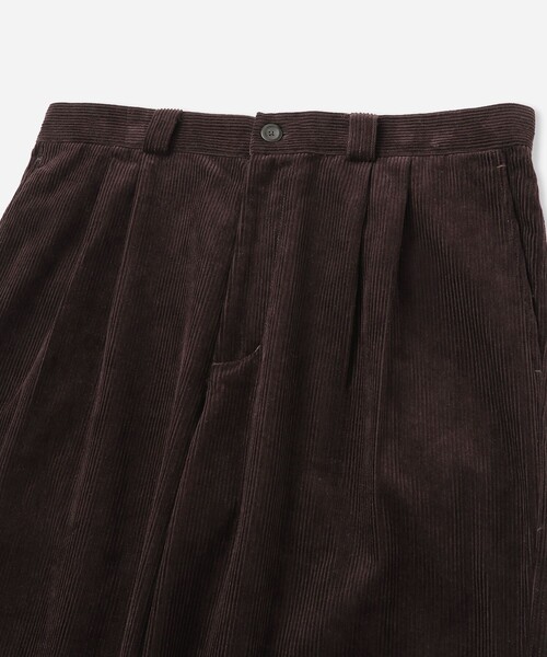 Saturdays NYC(サタデーズ ニューヨークシティ )の「George Corduroy Wide Two Tuck Pants(その他パンツ・メンズ・ダークブラウン・L/M/S/X-SMALL)」の8枚目の写真