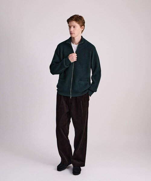Saturdays NYC(サタデーズ ニューヨークシティ )の「George Corduroy Wide Two Tuck Pants(その他パンツ・メンズ・ダークブラウン・L/M/S/X-SMALL)」の4枚目の写真